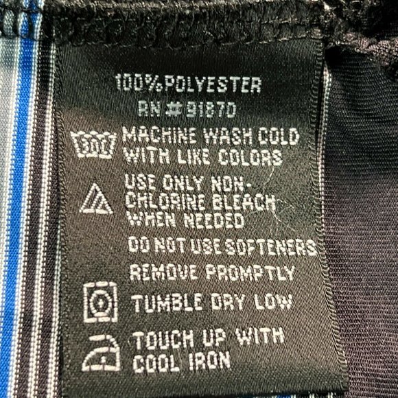 Lone Cypress Pebble Beach Golf Polo Shirt Mens Medium Blue Striped Short… - Picture 4 of 6